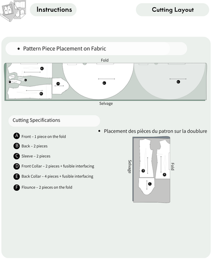 Mona Flow Dress -Digital PDF Sewing Pattern
